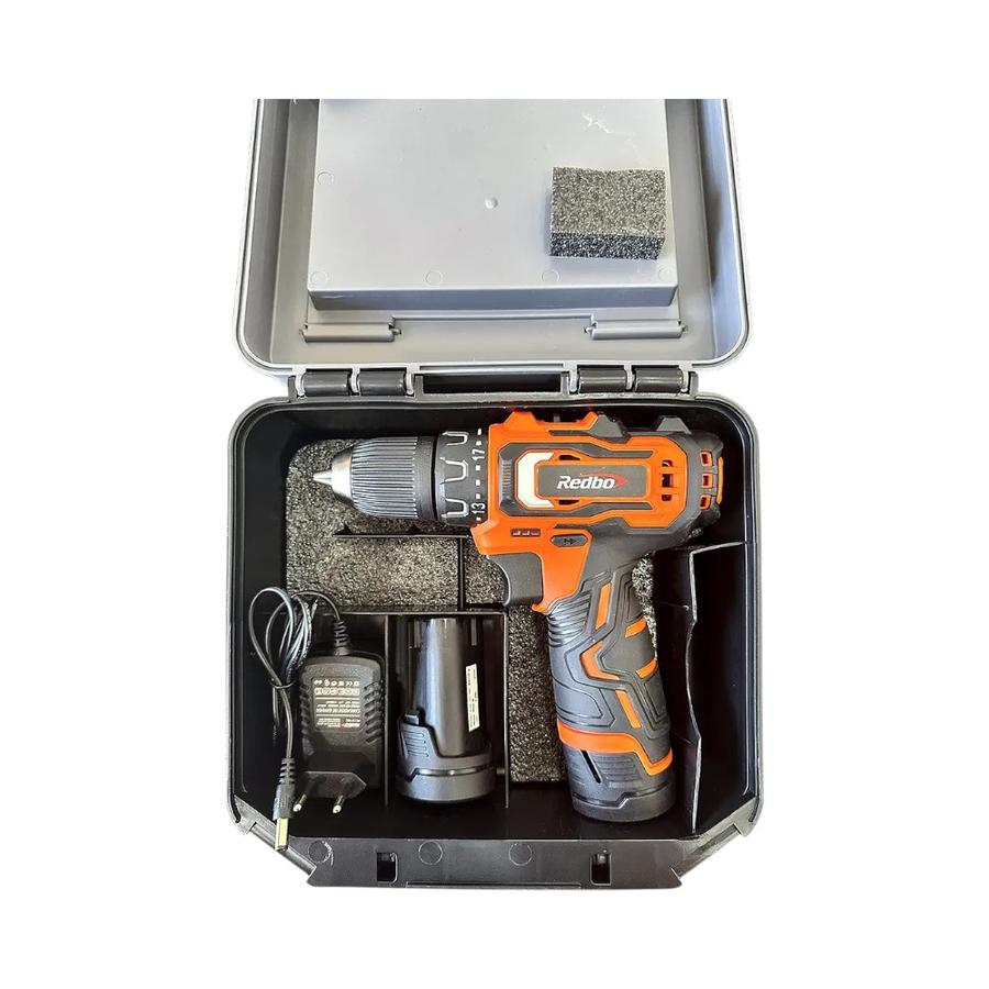 Taladro Inalámbrico Redbo 10Mm + 2 Baterías 2Ah + Cargador