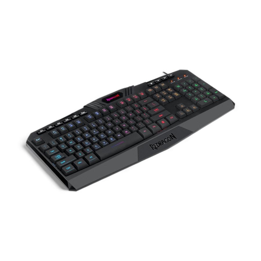 Teclado Gamer Redragon Harpe Pro K503a RGB Membrana Negro