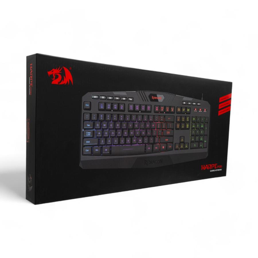 Teclado Gamer Redragon Harpe Pro K503a RGB Membrana Negro