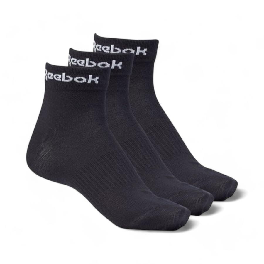 Pack 3 Calcetines Unisex Reebok Acitive Core Tobillero Negro