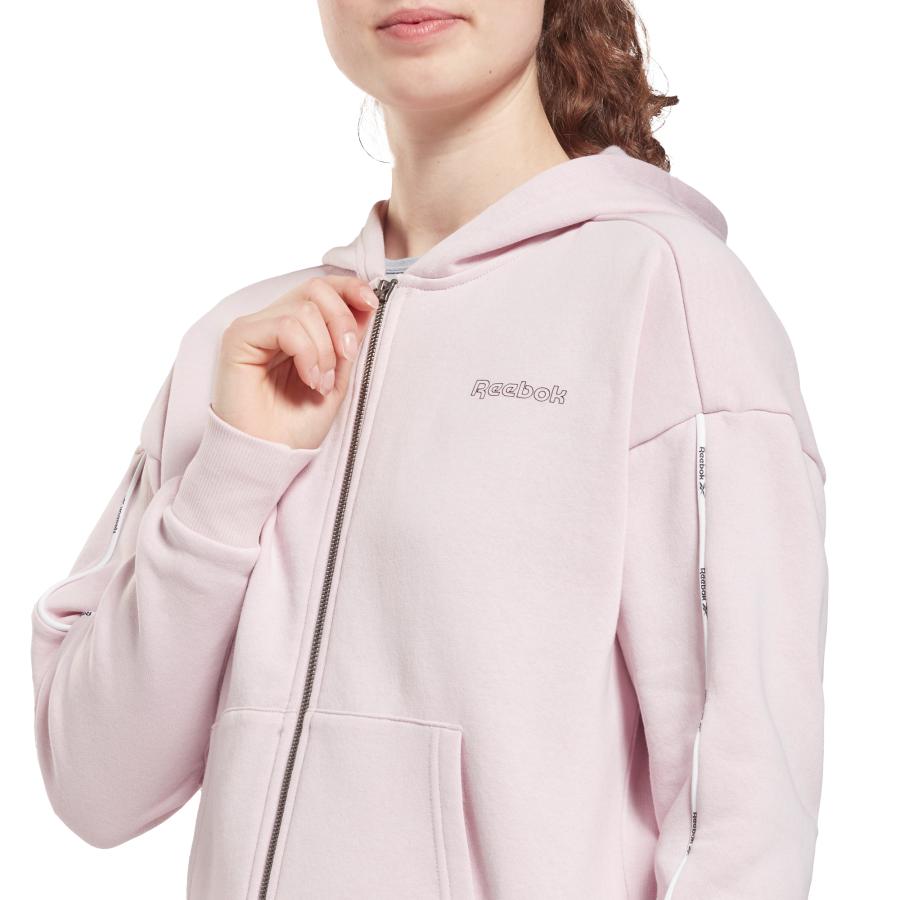 Polerón Con Cierre Mujer Reebok Rosa