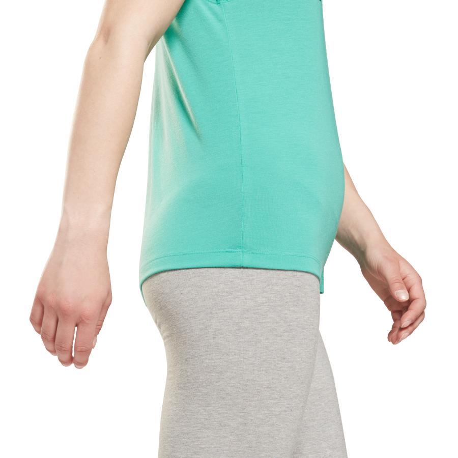 Polera Mujer Reebok Athlete Vector Celeste