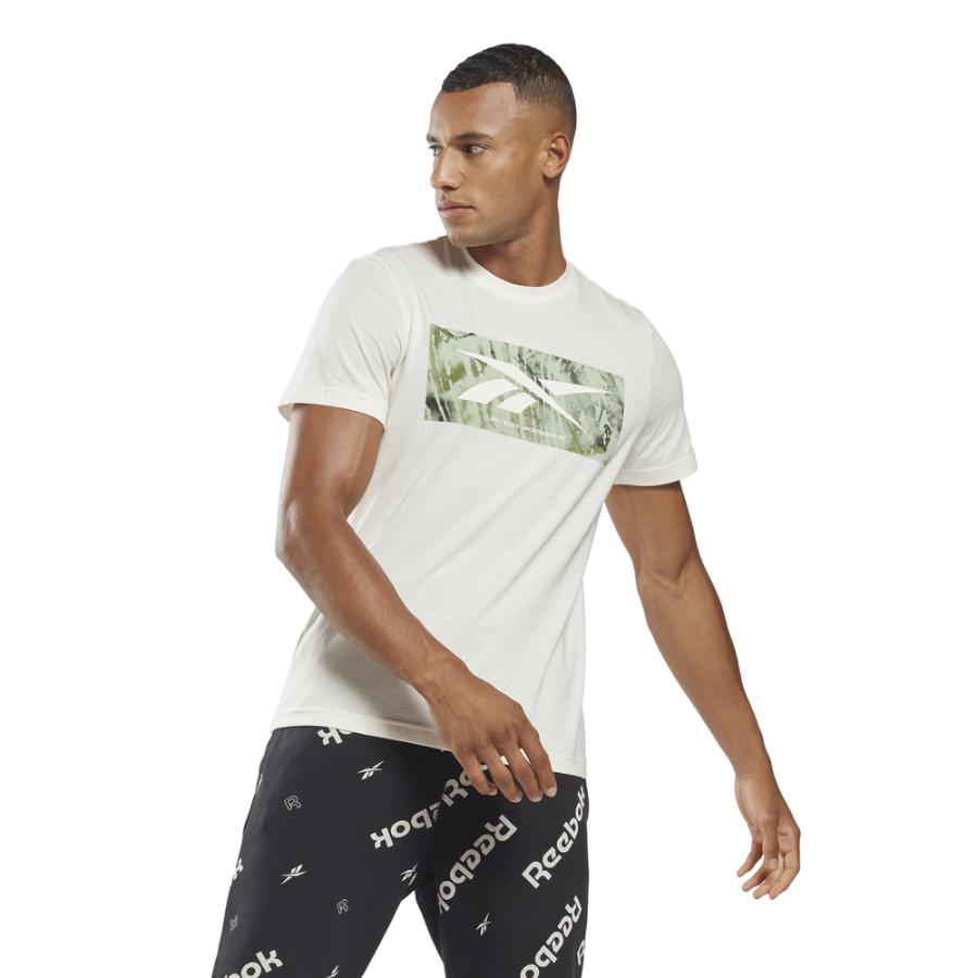 Polera Reebok Gs Vector Bio Acid Hombre Blanco