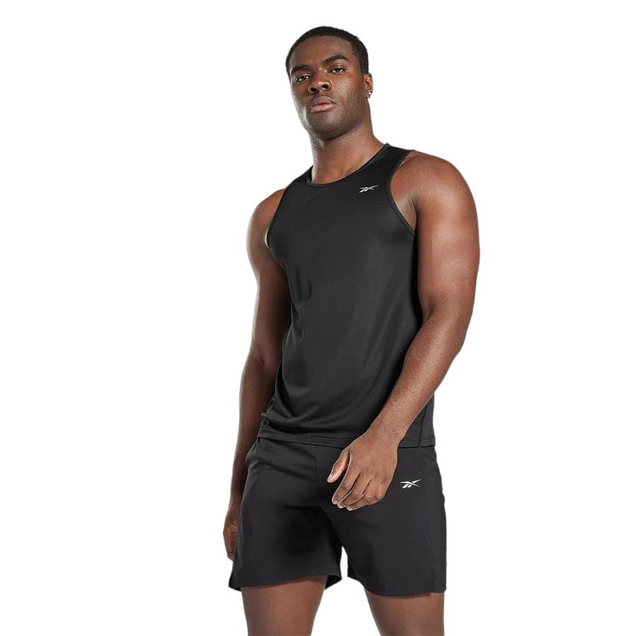 Polera Reebok Hombre Running Speedwick Negra