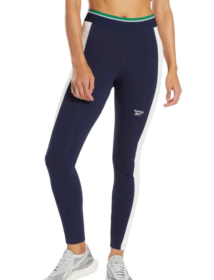 Leggings Mujer Rebook Clasicos Cotton  Azul