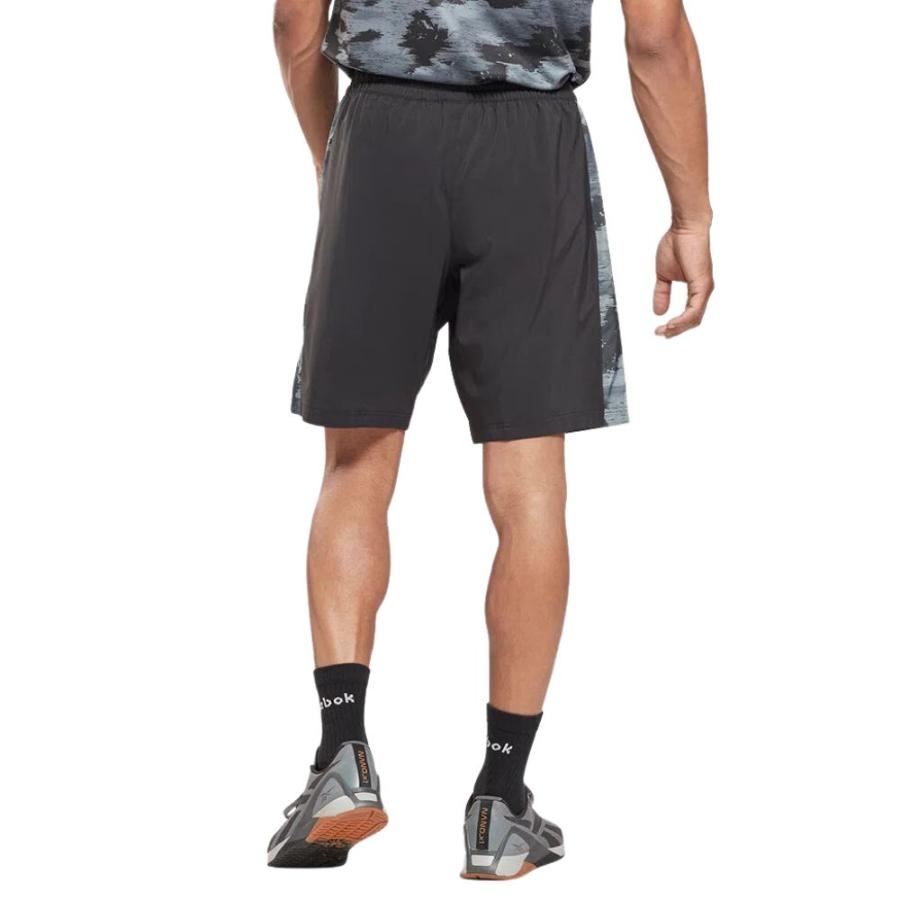 Short Deportivo Hombre Reebok Camo Woven Negro