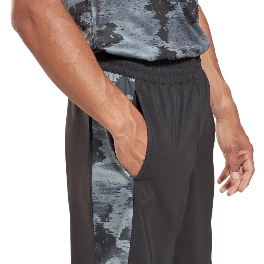 Short Deportivo Hombre Reebok Camo Woven Negro