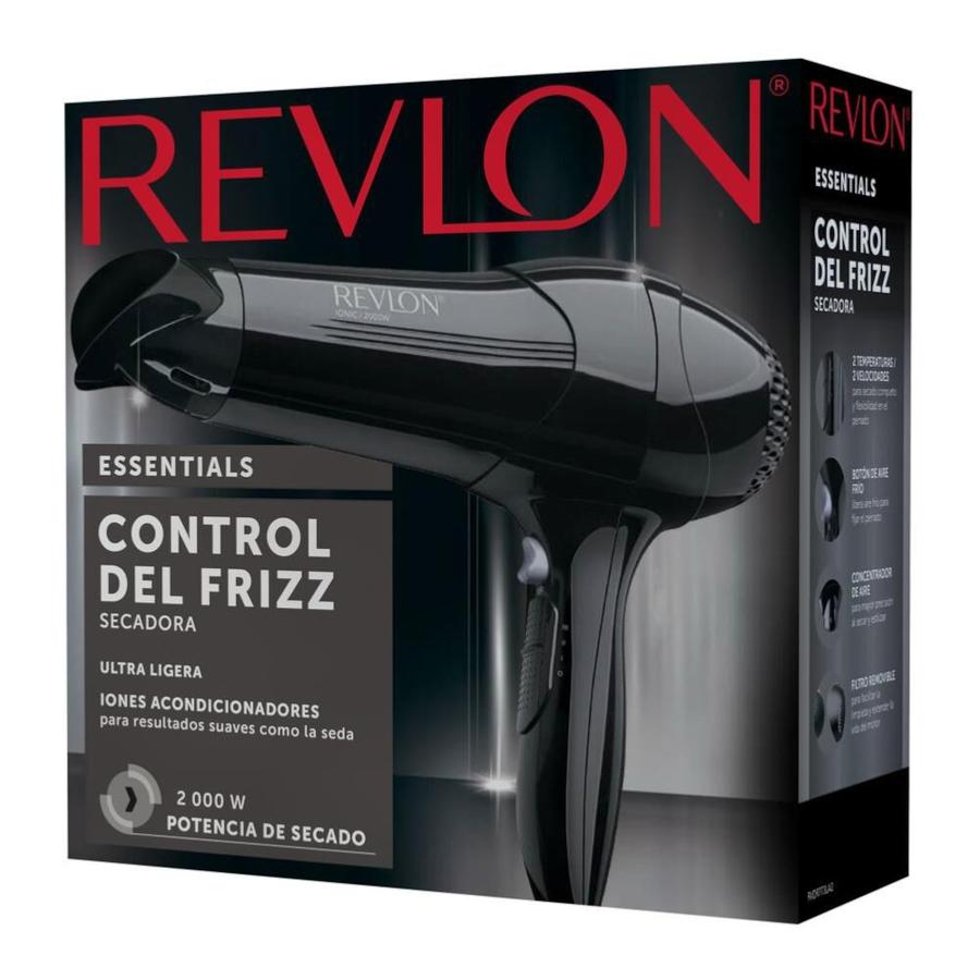Secador De Pelo Ion Control Frizz Revlon Rvdr7773 Negro