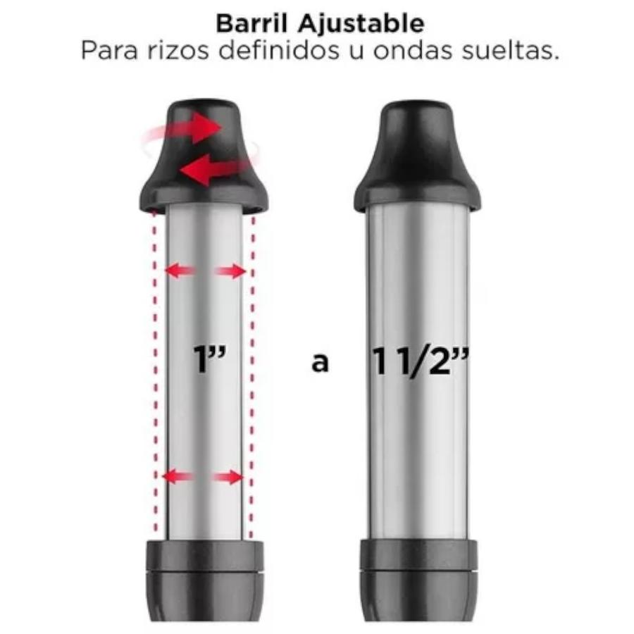 Ondulador De Pelo Revlon Expansible Cerámica Negro