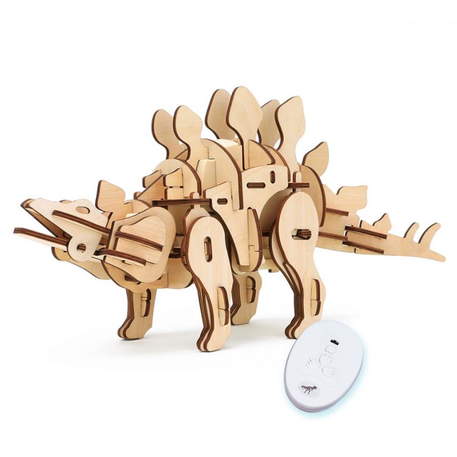 Puzzle Madera 3d Stegosaurus - Motor