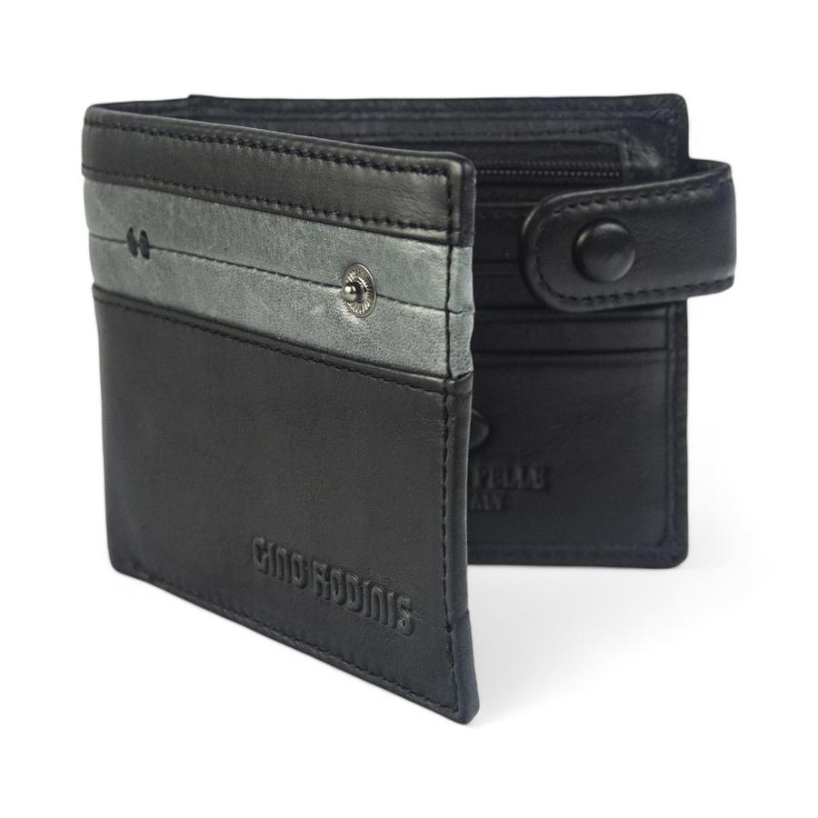 Billetera Gino Rodinis Paolo 675 Negro Acero