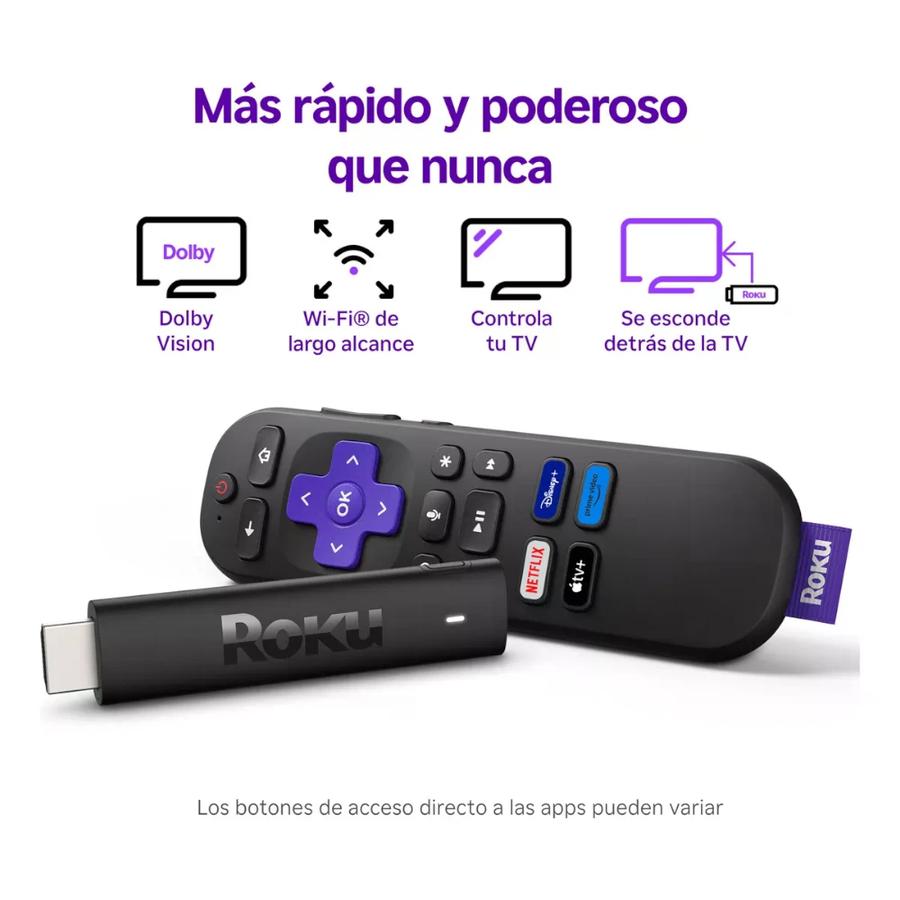 Roku Stick 4K Reacondicionado Mod Negro