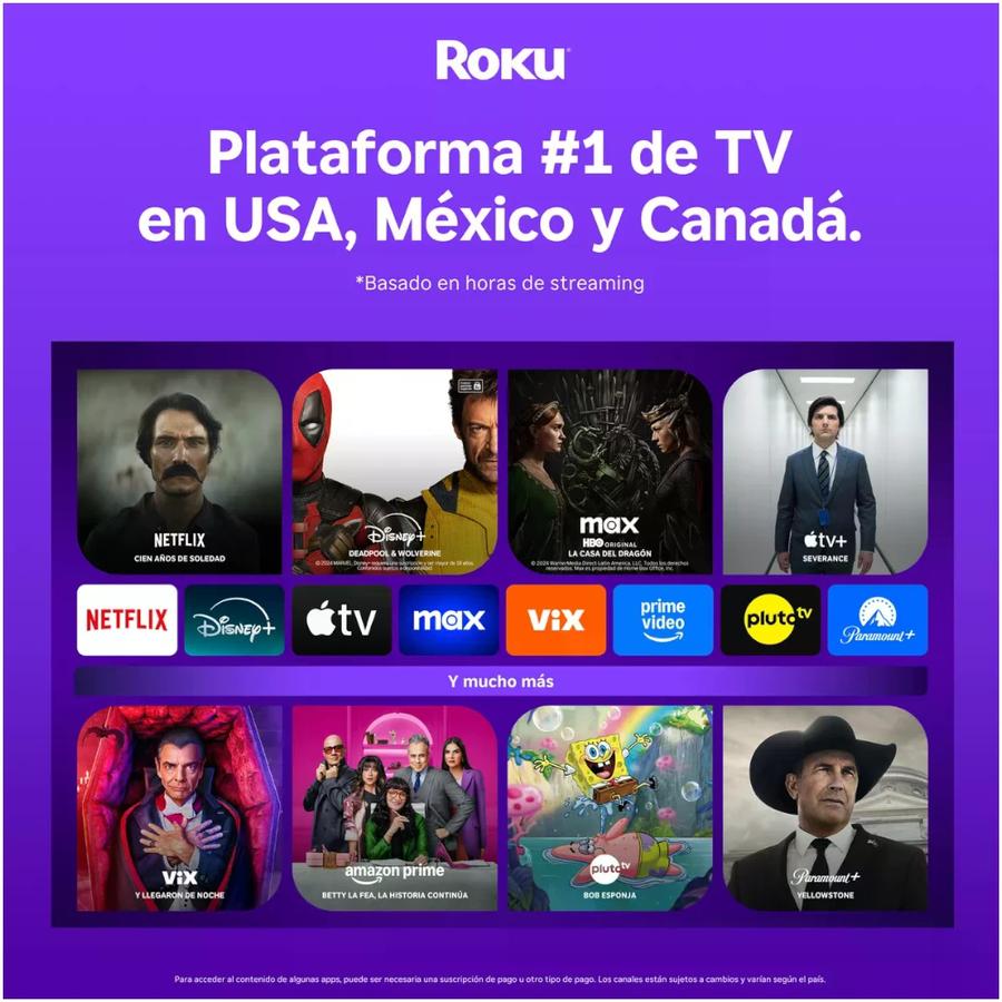 Roku Stick 4K Reacondicionado Mod Negro