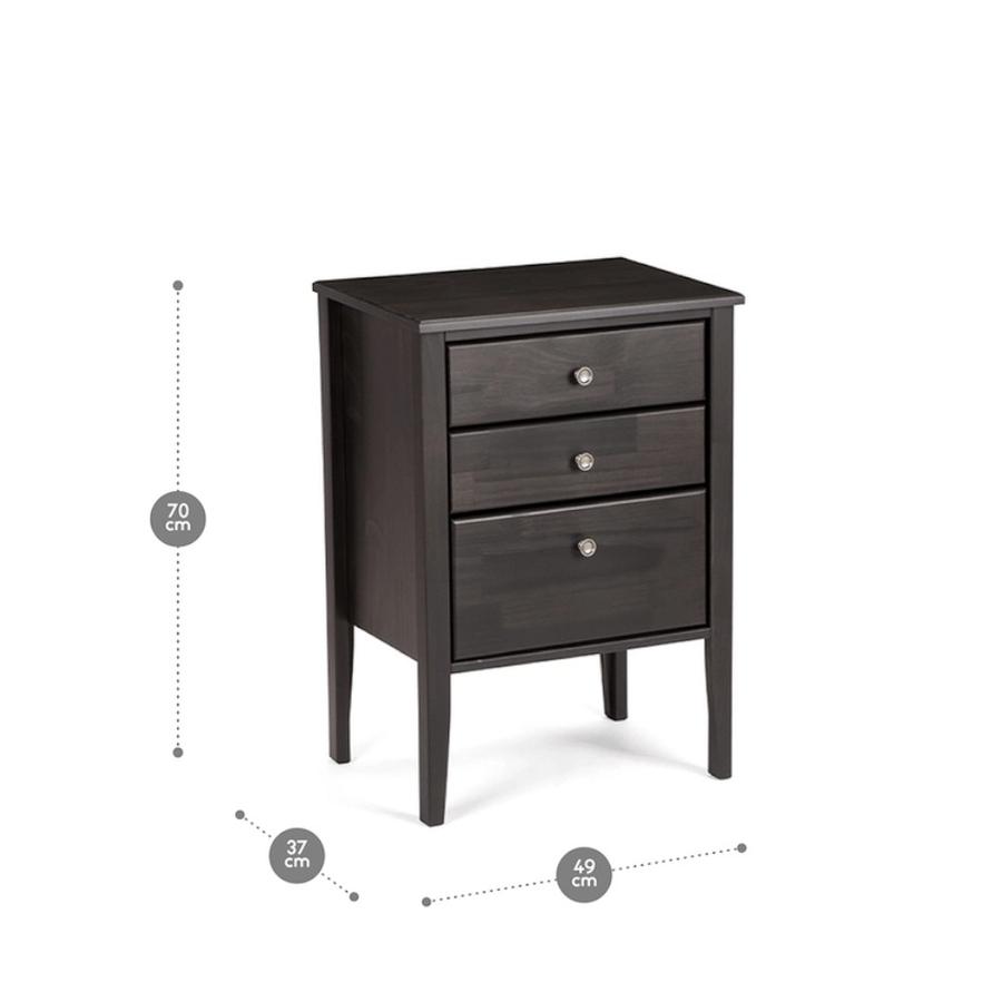 Velador Rosen Issey Madera Grafito