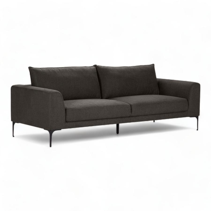 Sofá 3 Cuerpos Rosen Barnes Tela Negro