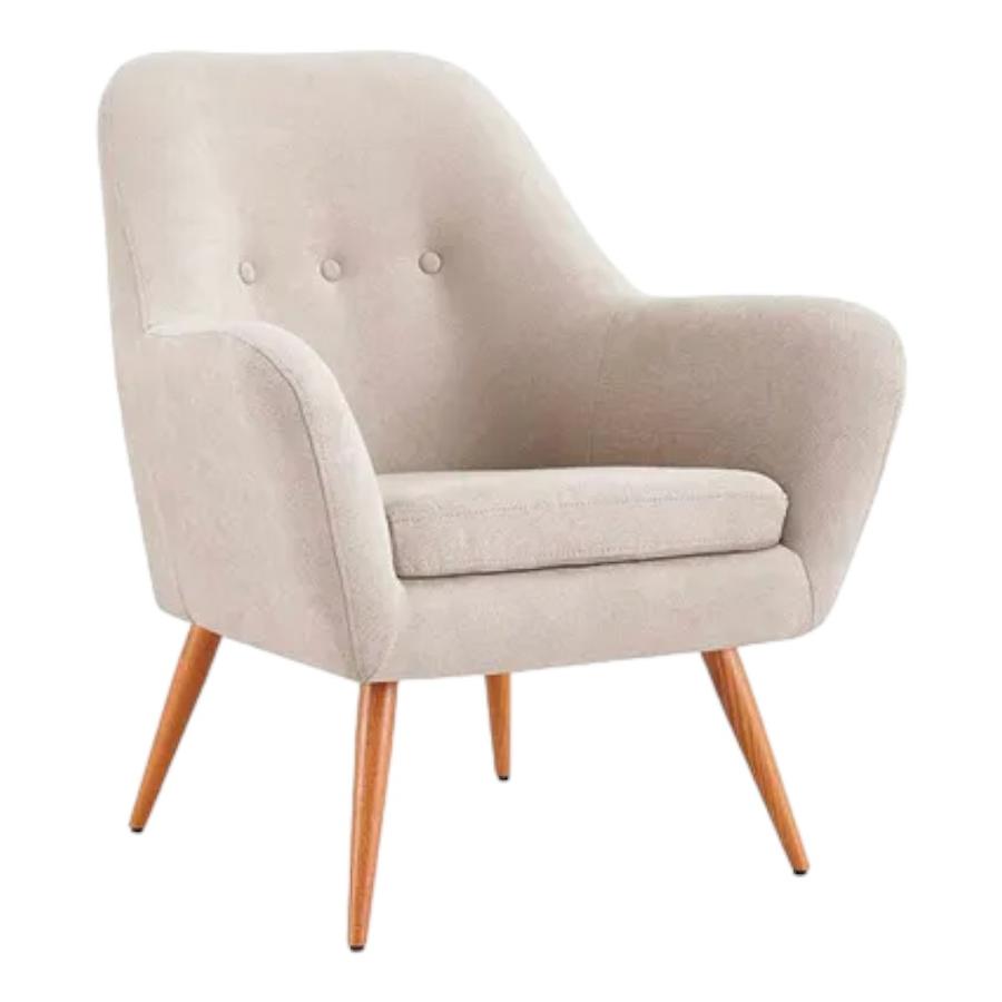 Silla Poltrona Rosen Bartolo Tela Marfil