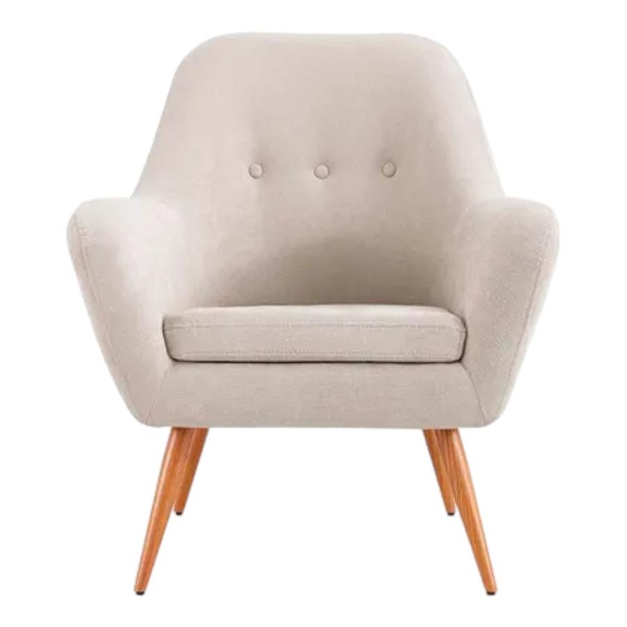 Silla Poltrona Rosen Bartolo Tela Marfil