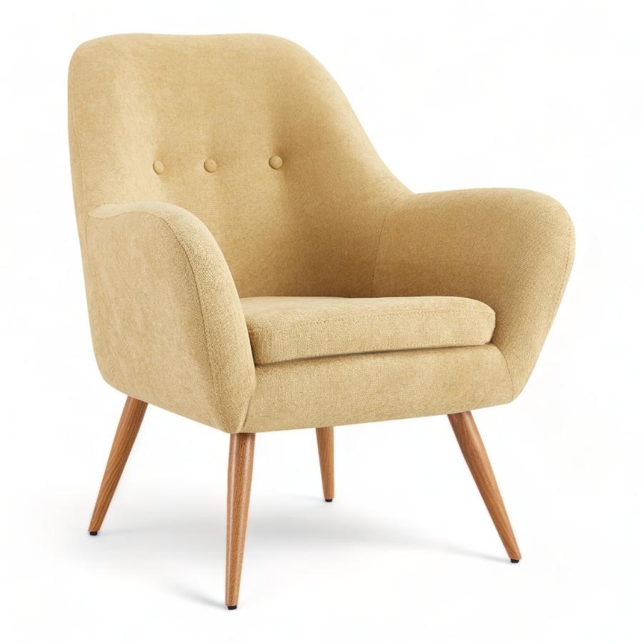 Silla Poltrona Rosen Bartolo Tela Custard