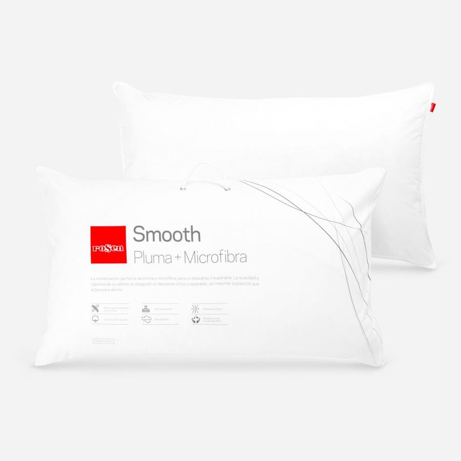 Almohada King Rosen Pluma Y Microfibra New Smooth