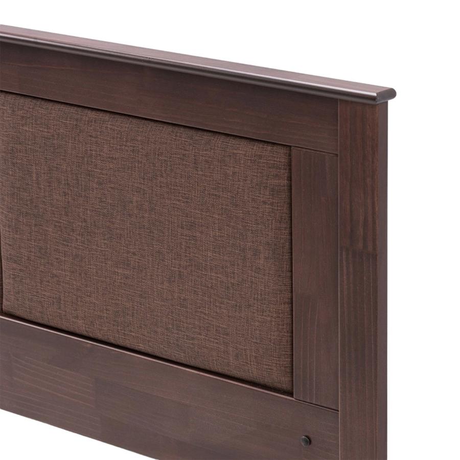 Respaldo Cama 2 Plazas Rosen Rachel Madera Chocolate