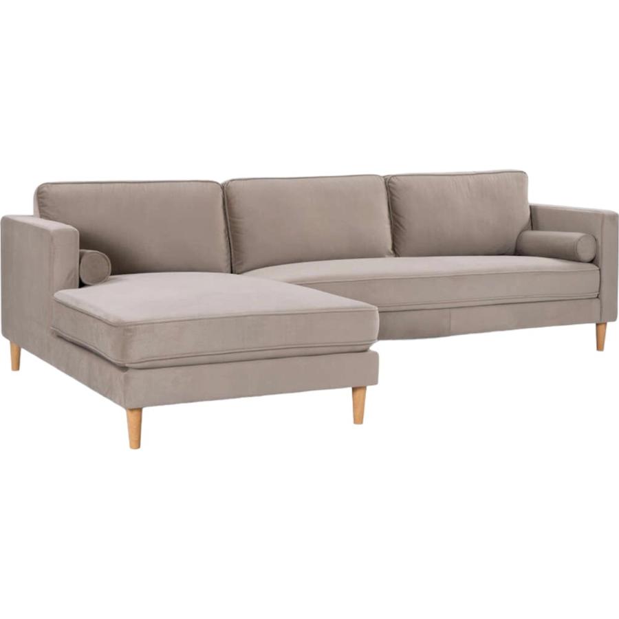 Sofá Seccional Rosen Harbord II Izquierdo Tela Beige