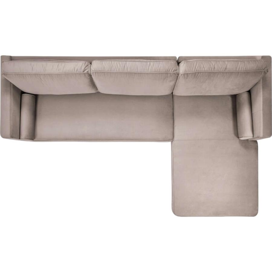Sofá Seccional Rosen Harbord II Derecho Tela Beige