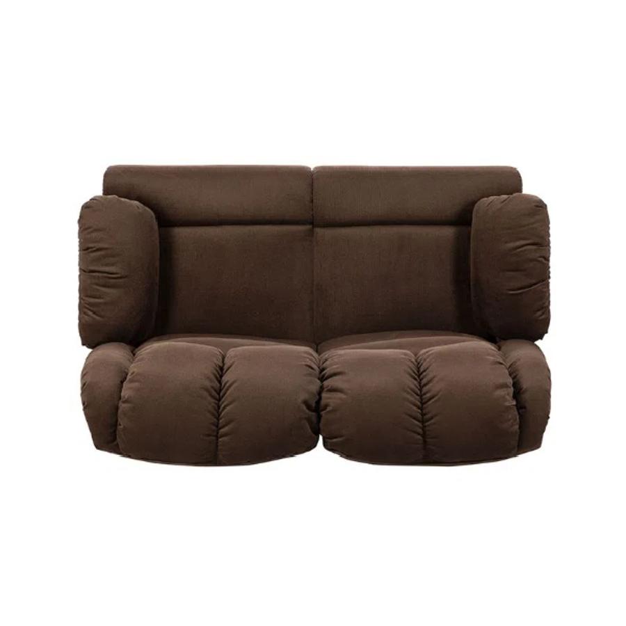 Sofa Rosen Reclinable Jarrie 2 Cuerpos Tela Chex Cafe