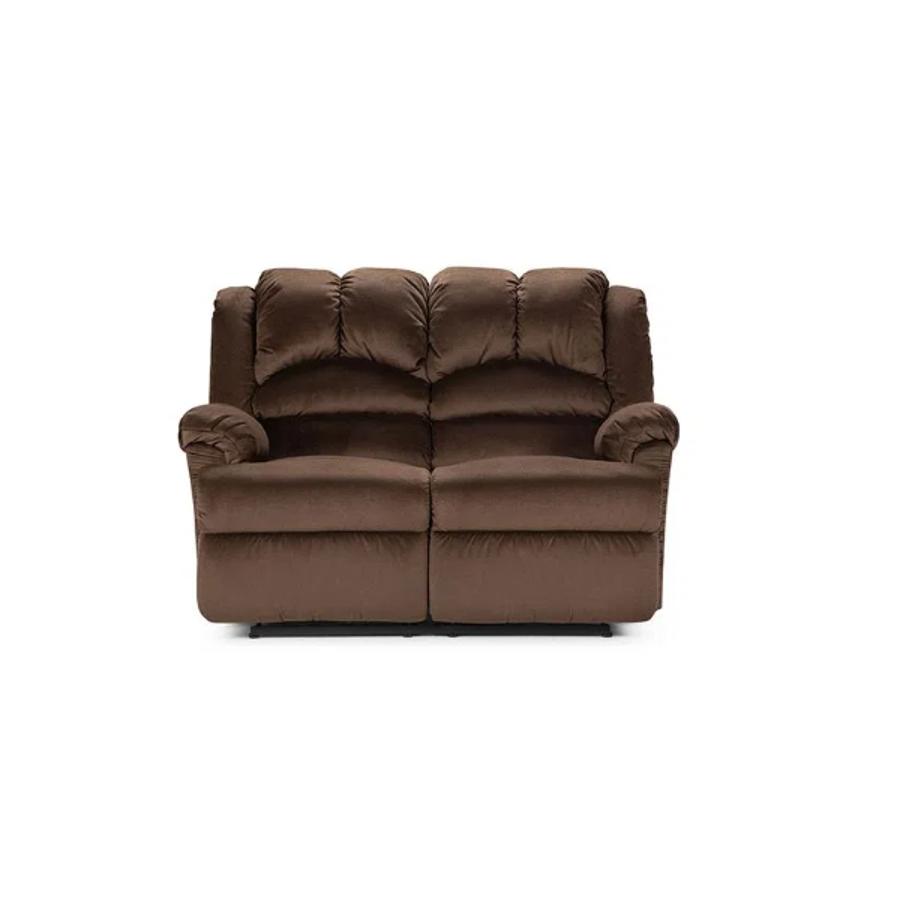 Sofa Rosen Reclinable Jarrie 2 Cuerpos Tela Chex Cafe
