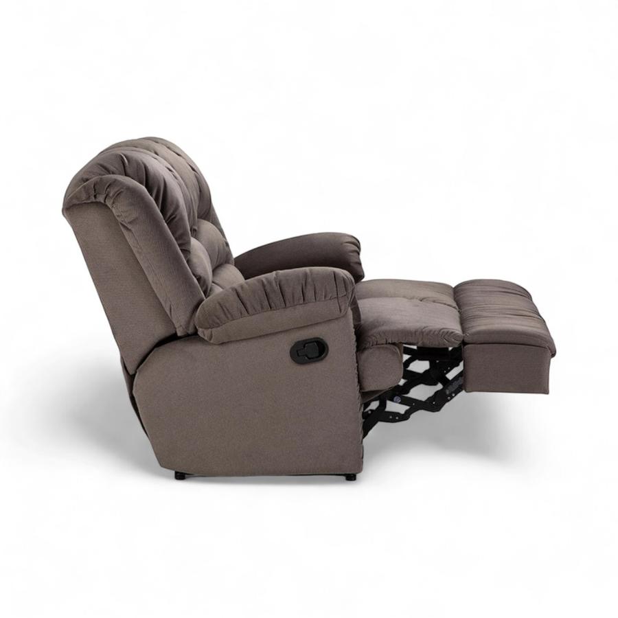 Sofá Reclinable Manual Rosen Jarrie 2 Cuerpos Gris