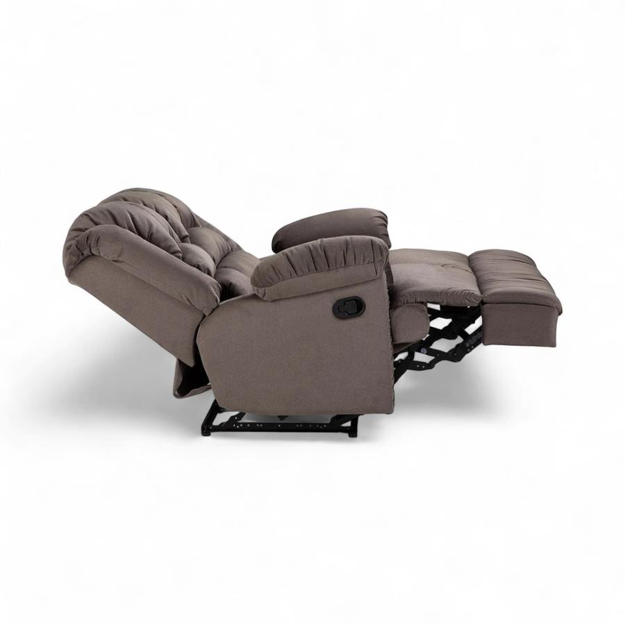 Sofá Reclinable Manual Rosen Jarrie 2 Cuerpos Gris