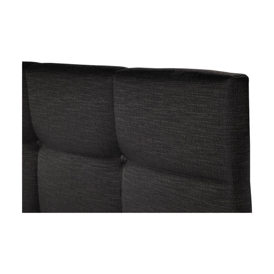 Respaldo Cama 1.5 Plazas Rosen Issey Tela Grafito