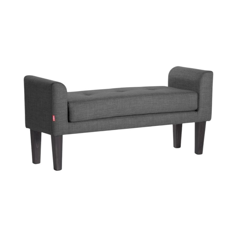 Banqueta Rosen Hannah Tela 132 Cm Gris