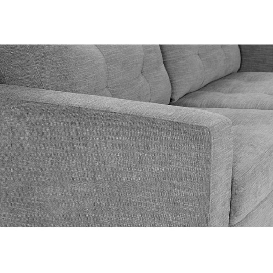 Sofa Rosen Manet 3 Cuerpos Tela Color Grafito