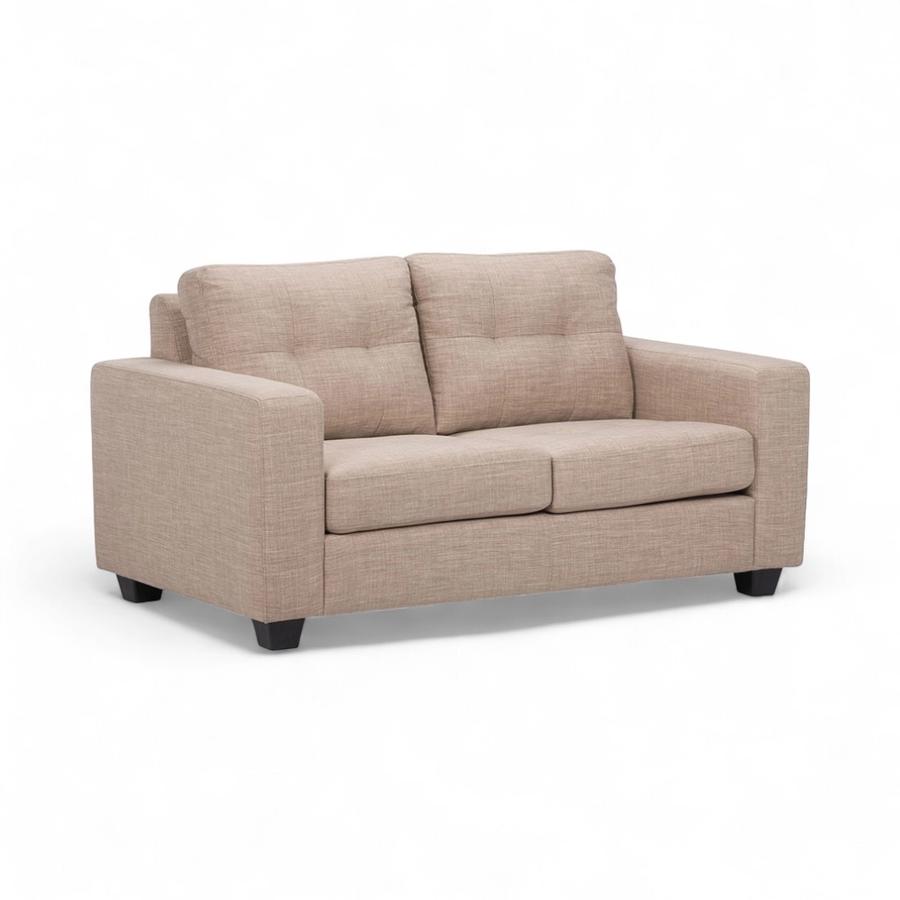 Sofá Rosen Mira Tela 2 Cuerpos Beige