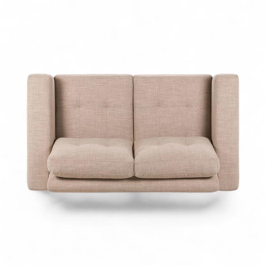Sofá Rosen Mira Tela 2 Cuerpos Beige