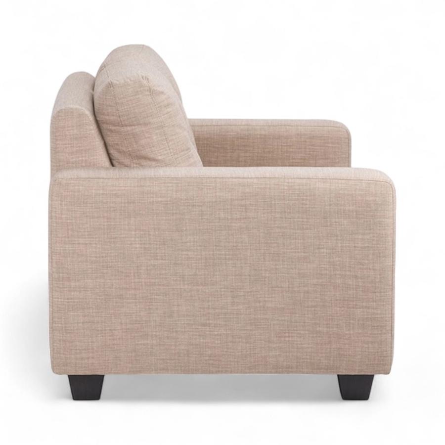 Sofá Rosen Mira Tela 2 Cuerpos Beige