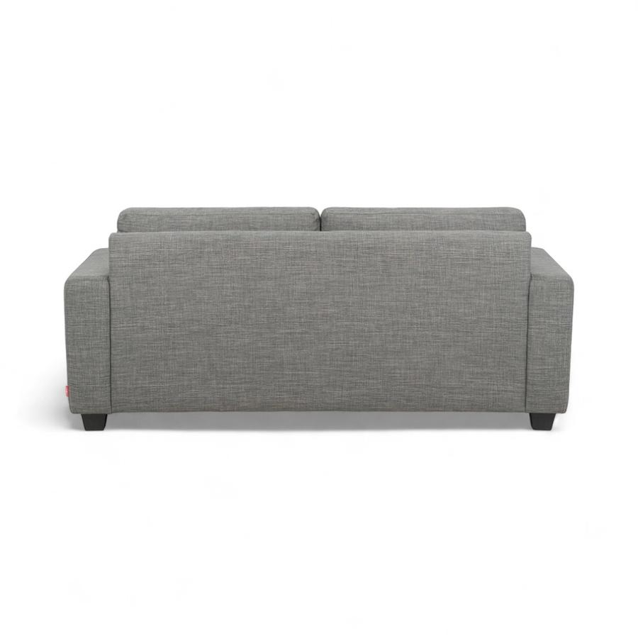Sofá Rosen Mira Tela 3 Cuerpos Gris Claro