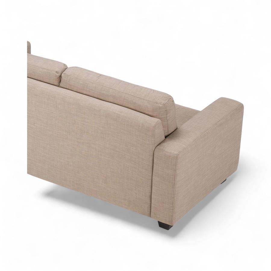 Sofá Rosen Mira Tela 3 Cuerpos Beige