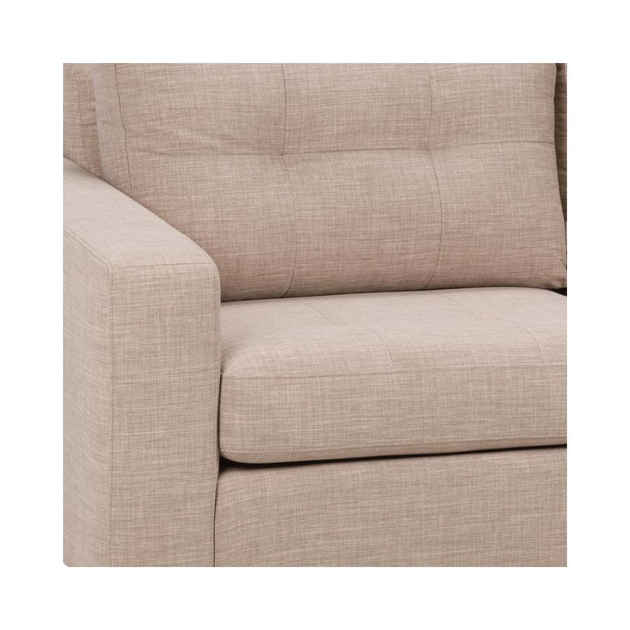 Sofá Rosen Mira Tela 3 Cuerpos Beige