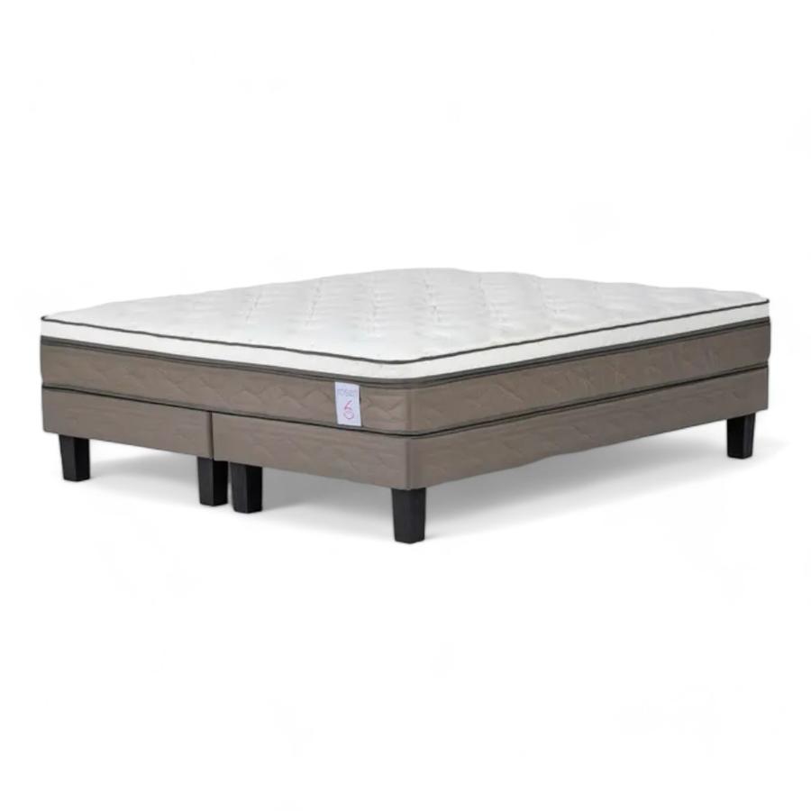 Cama Europea Rosen New Style 6 De 2 Plazas Base Dividida