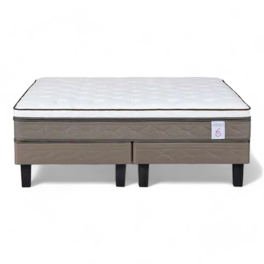 Cama Europea Rosen New Style 6 De 2 Plazas Base Dividida
