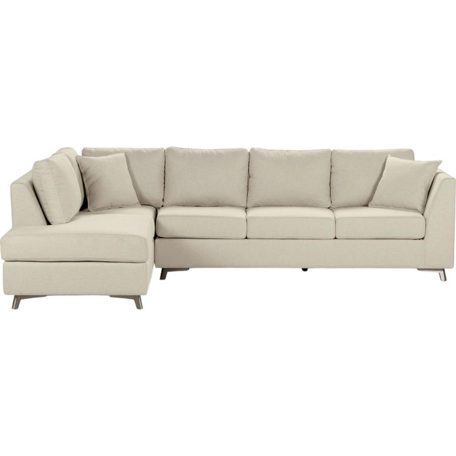 Sofá Seccional Rosen Carter Izquierdo Tela Beige