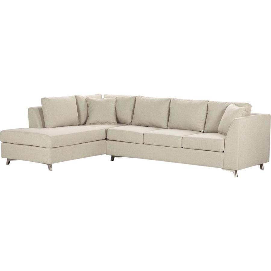 Sofá Seccional Rosen Carter Izquierdo Tela Beige
