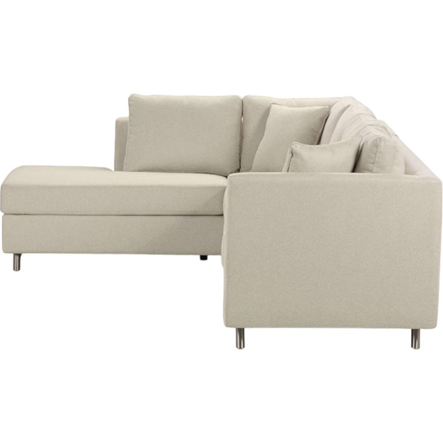 Sofá Seccional Rosen Carter Izquierdo Tela Beige