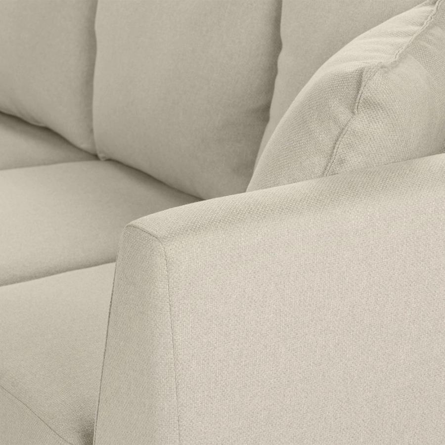 Sofá Seccional Rosen Carter Izquierdo Tela Beige