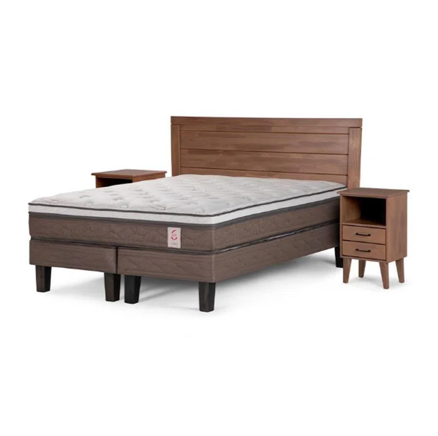 Cama Rosen New Style 6 De 2 Plazas con Muebles Sicilia