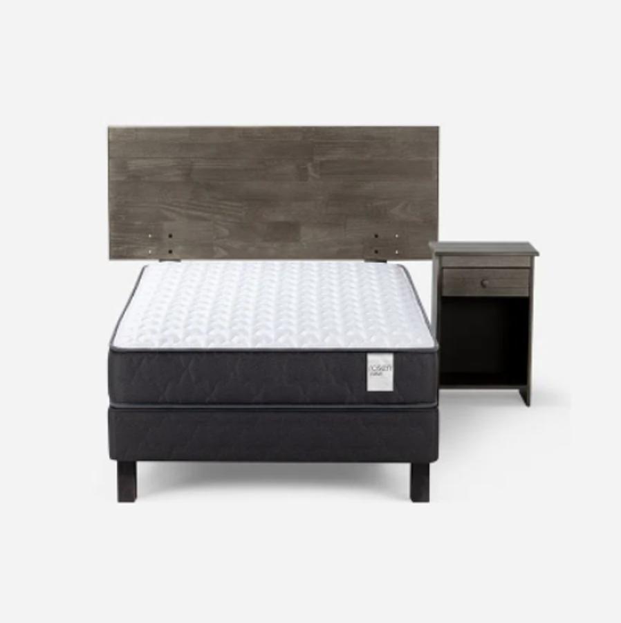 Cama Europea Rosen Wave 0.90x1.90 1Pl Muebles Tabor Graf