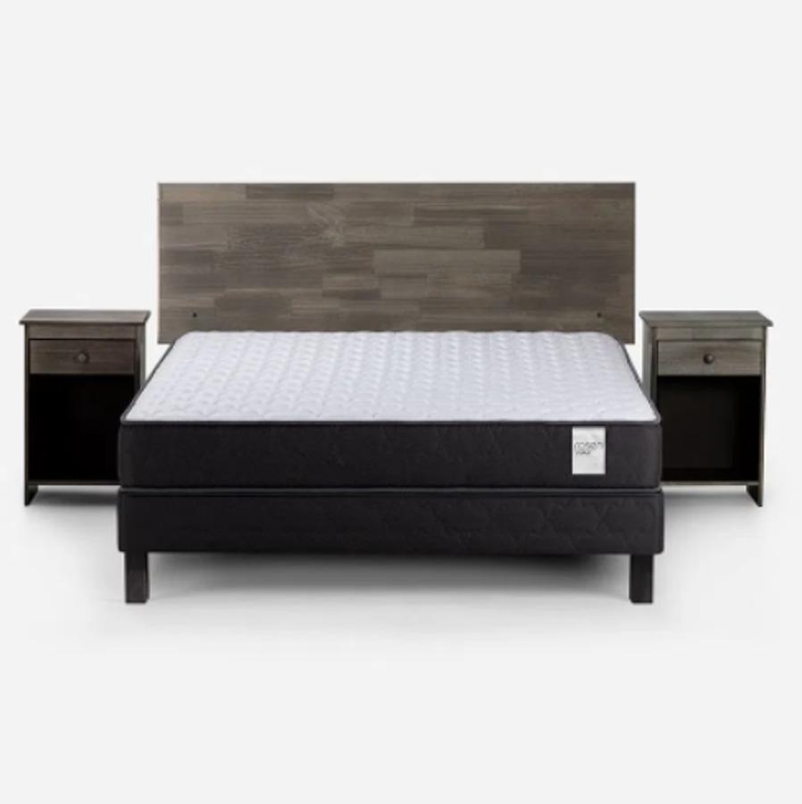 Cama Europea Rosen Wave 1.50x1.90 2 Pl Bn + Velador Tabor Graf