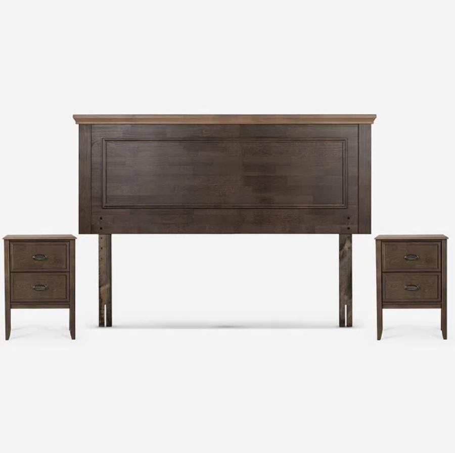 Cama Rosen Art 4 De 2 Plazas 150 X 200 Cm Base Dividida Con Muebles Anna