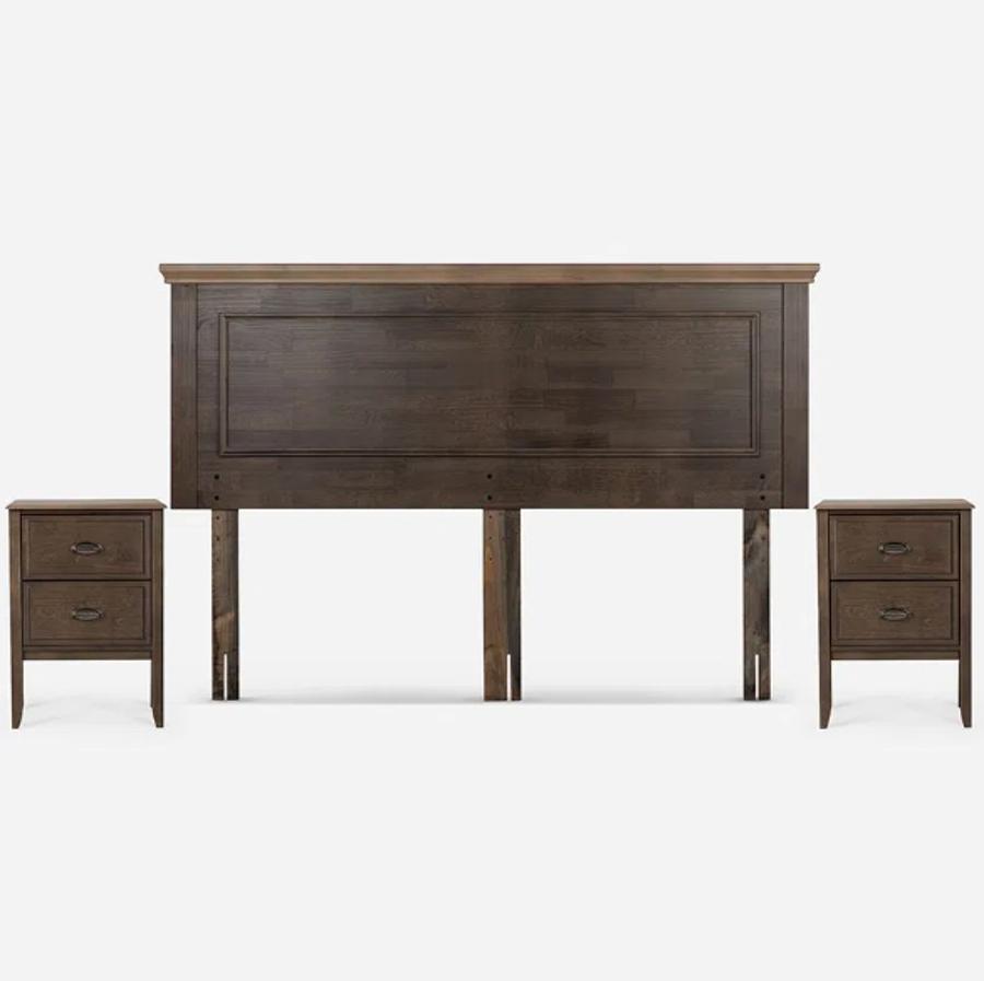 Cama Rosen Driven King Con Muebles Anna